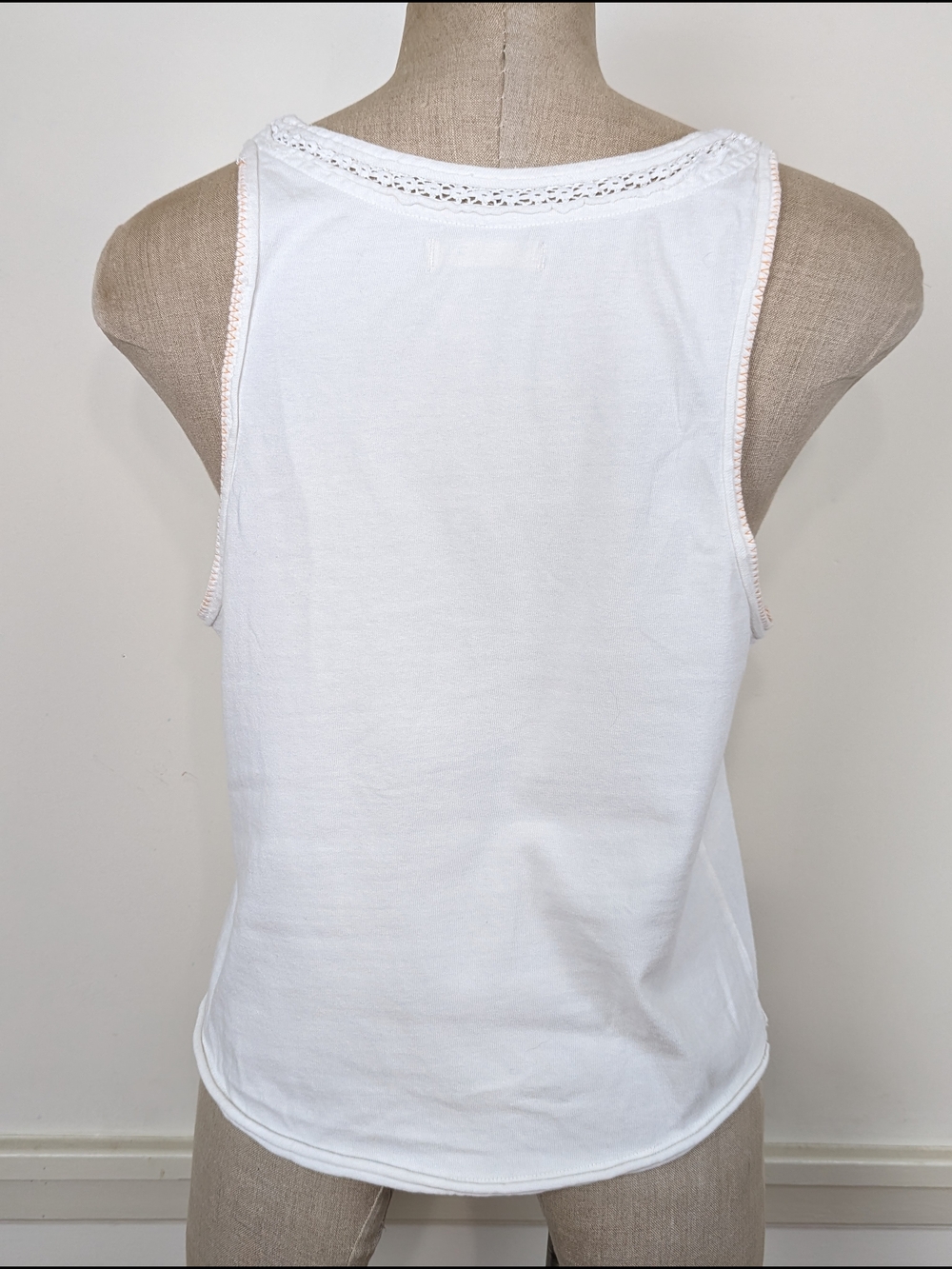 We The Free White Cotton Embroidered Tank with Bird - Picture 5 of 12